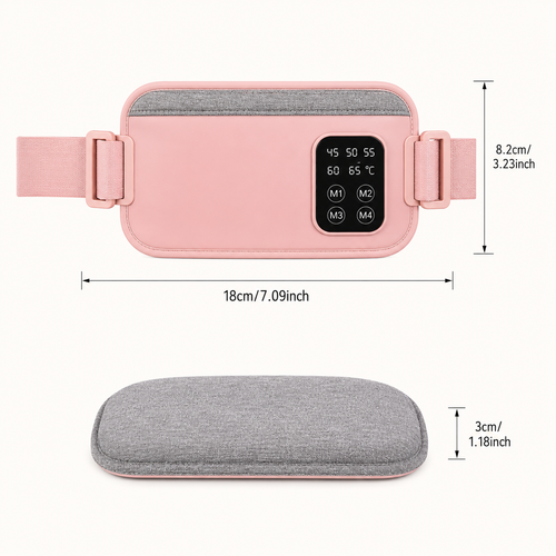 Coussin Chauffant Menstruel - Ceinture Chauffante et Massante Sans Fil