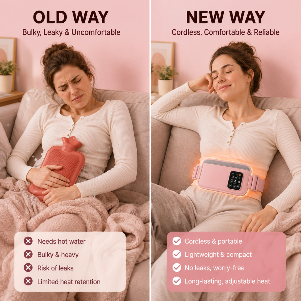 Coussin Chauffant Électrique Rechargeable – Idéal pendant les règles